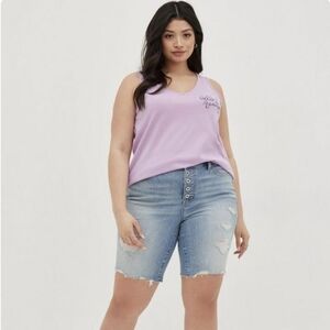 NWT Torrid Girlfriend Tank Signature Jersey "Hello Beautiful" Size Womans 1X